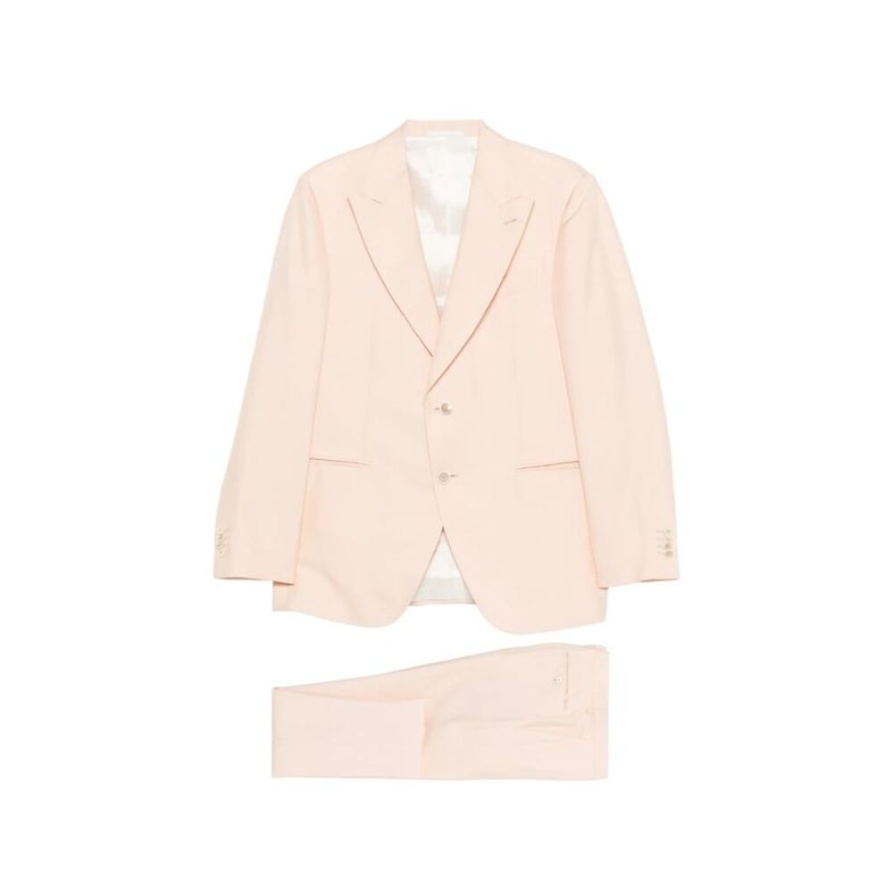 Caruso Pink Suits - Single Breasted Suits Men